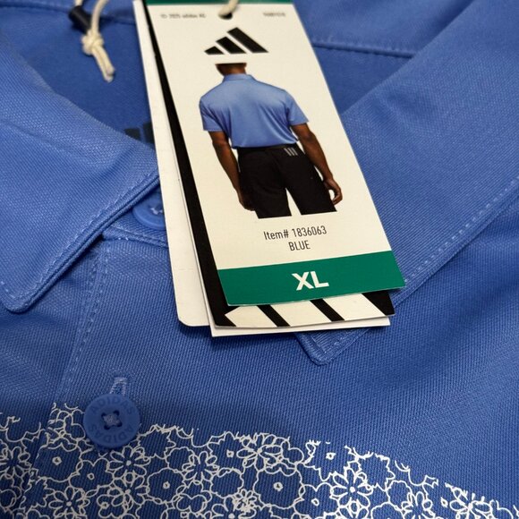 New Adidas Golf Polo Shirt X-Large - Picture 2 of 4